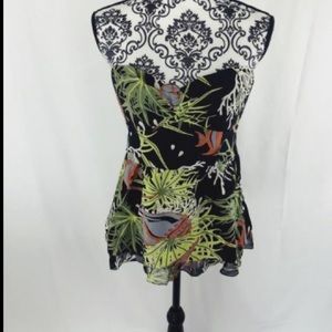 Nanette Lepore Silk Strapless Top